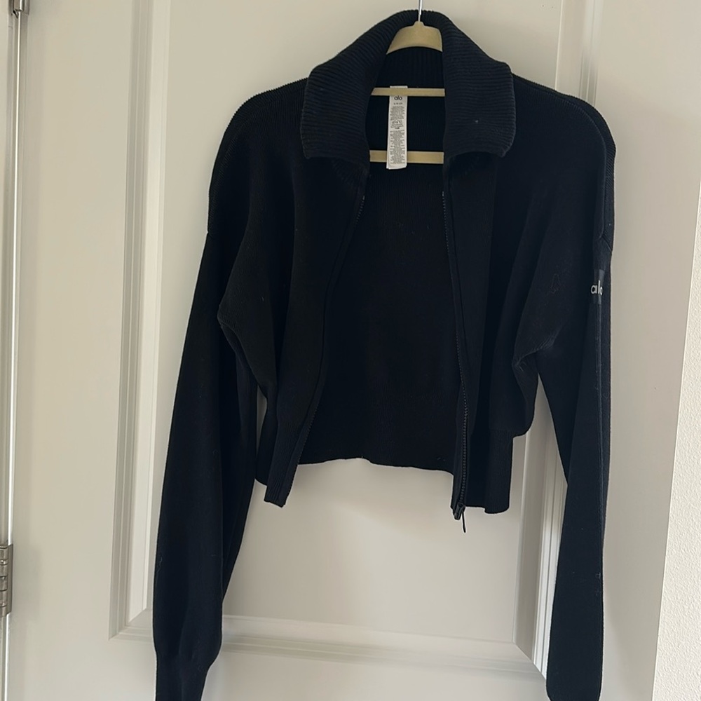 ALO Yoga Scholar knit full Zip Cardigan